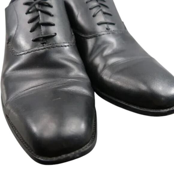 Hart Schaffner Marx Shoe Men 11 Oxford Cap Toe Formal Professional Classic Black main image 16